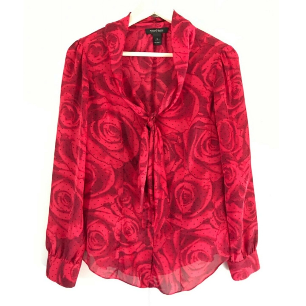 Gorgeous Red Blouse with lovely details